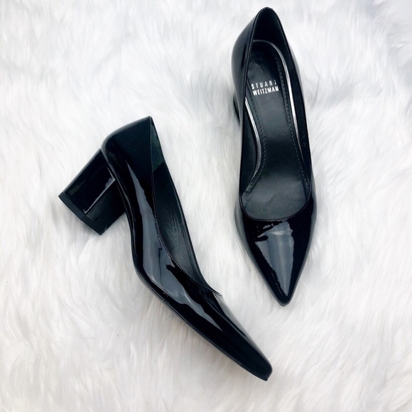 Stuart Weitzman Shoes - Stuart Weitzman Patent Leather Pointed Toe Pumps
